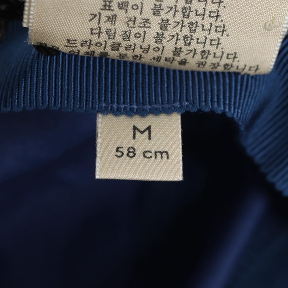 GUCCI Cap Canvas Blue 730186 Auth BA12036A