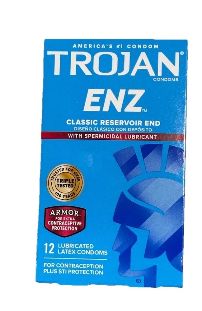 Trojan ENZ Classic Lubricant Condoms 12 Count Exp 02/28