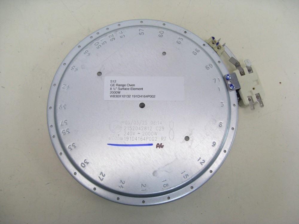 GE Range Oven 8 ½" Surface Element 2000W WB30X10132 191D4164P002