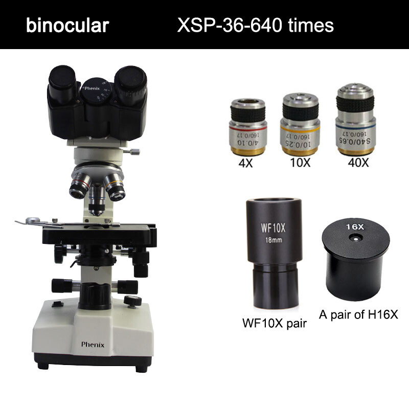Microscope Binocular professional biological students experimental detection