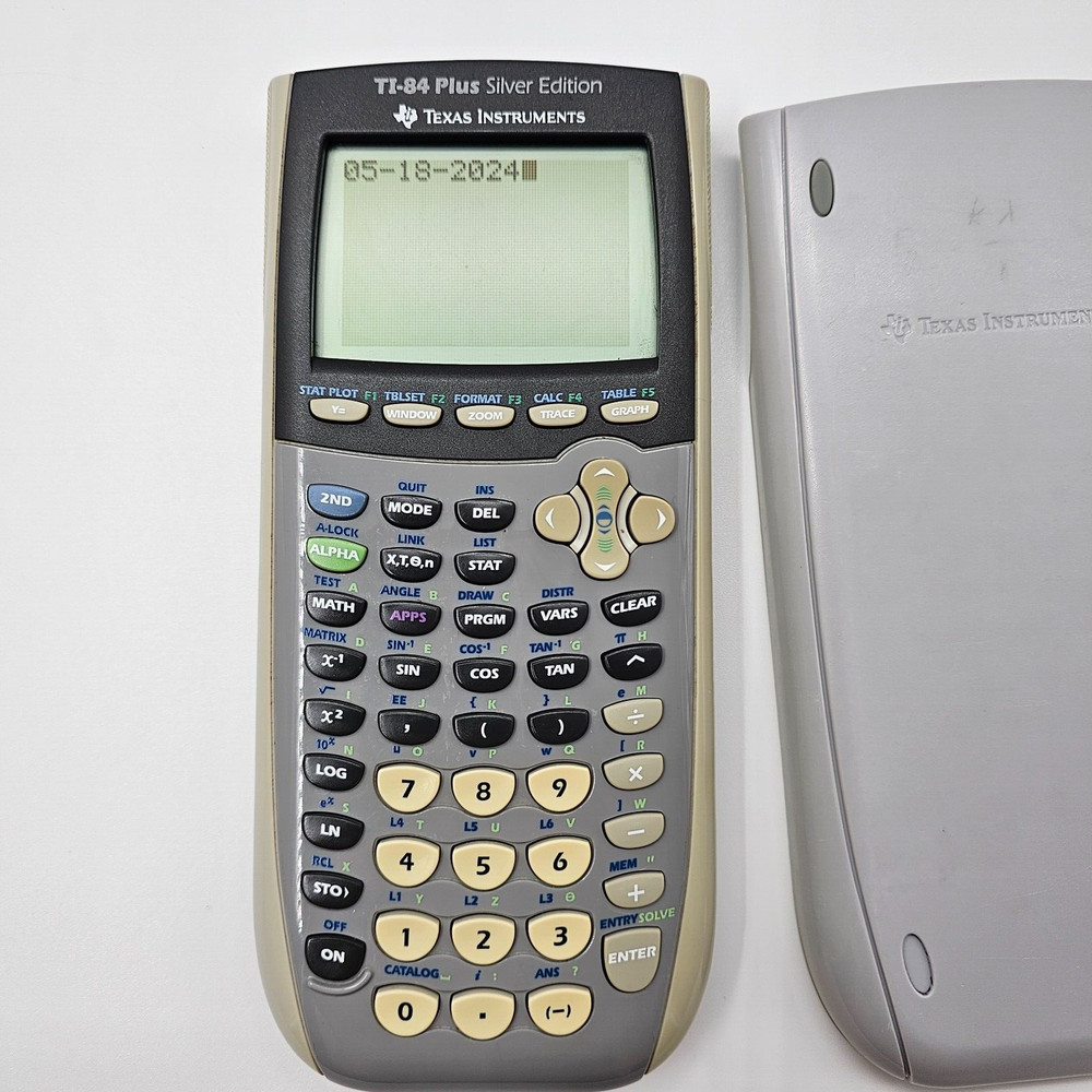 Texas Instruments TI-84 Plus Silver Edition Graphing Calculator tested.