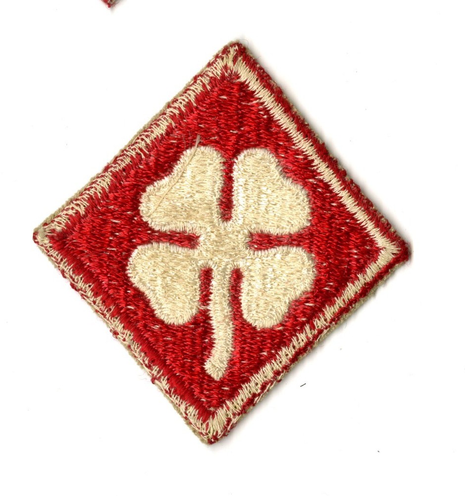 Fourth Army White Back Patch WWII Vintage Pearl Harbor Pacific Training