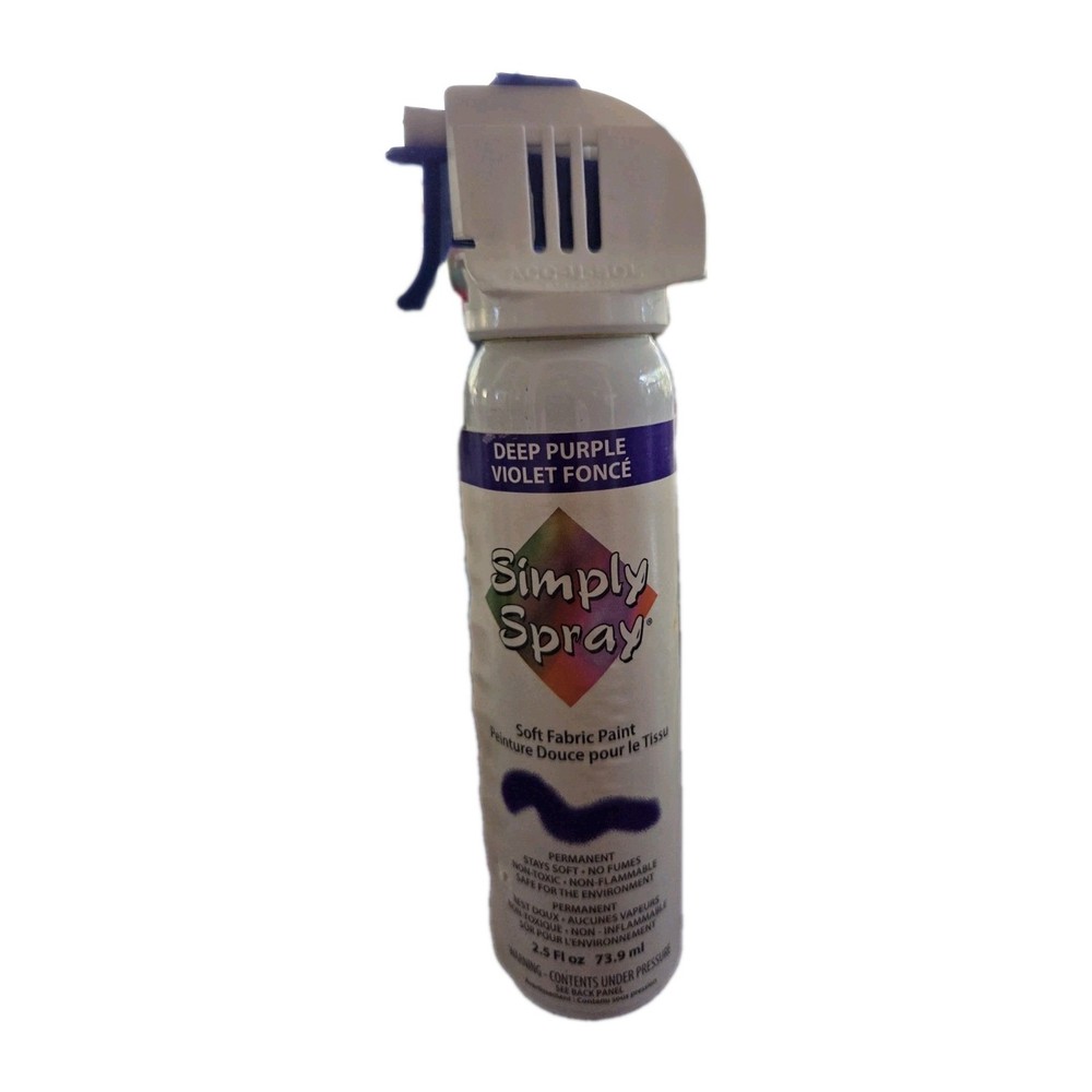 Simply Spray DEEP PURPLE Soft Fabric Paint Stencil Spray