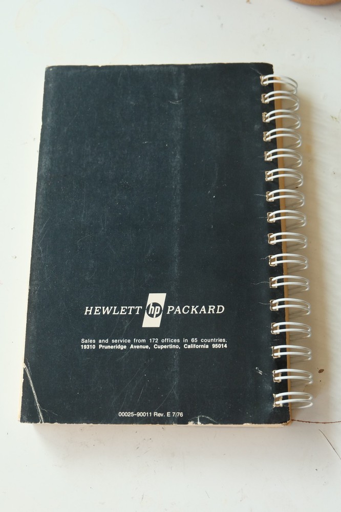 Hewlett-Packard Applications Programs manual for HP-25 calculator