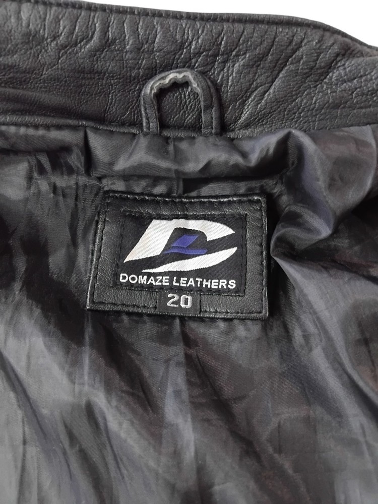 Domaze Black Leather Jacket