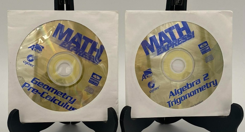 Math Express CD Bundle Algebra 2 Trigonometry Geometry Pre-Calculus PC