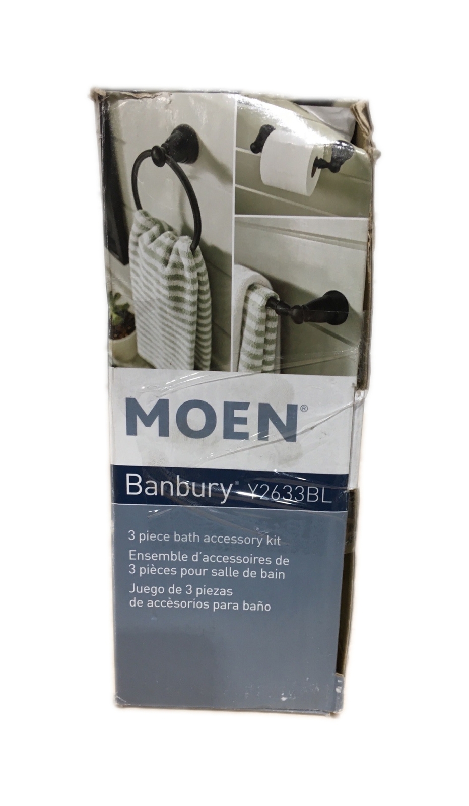 MOEN Banbury 3-Piece Bath Hardware Set Matte Black