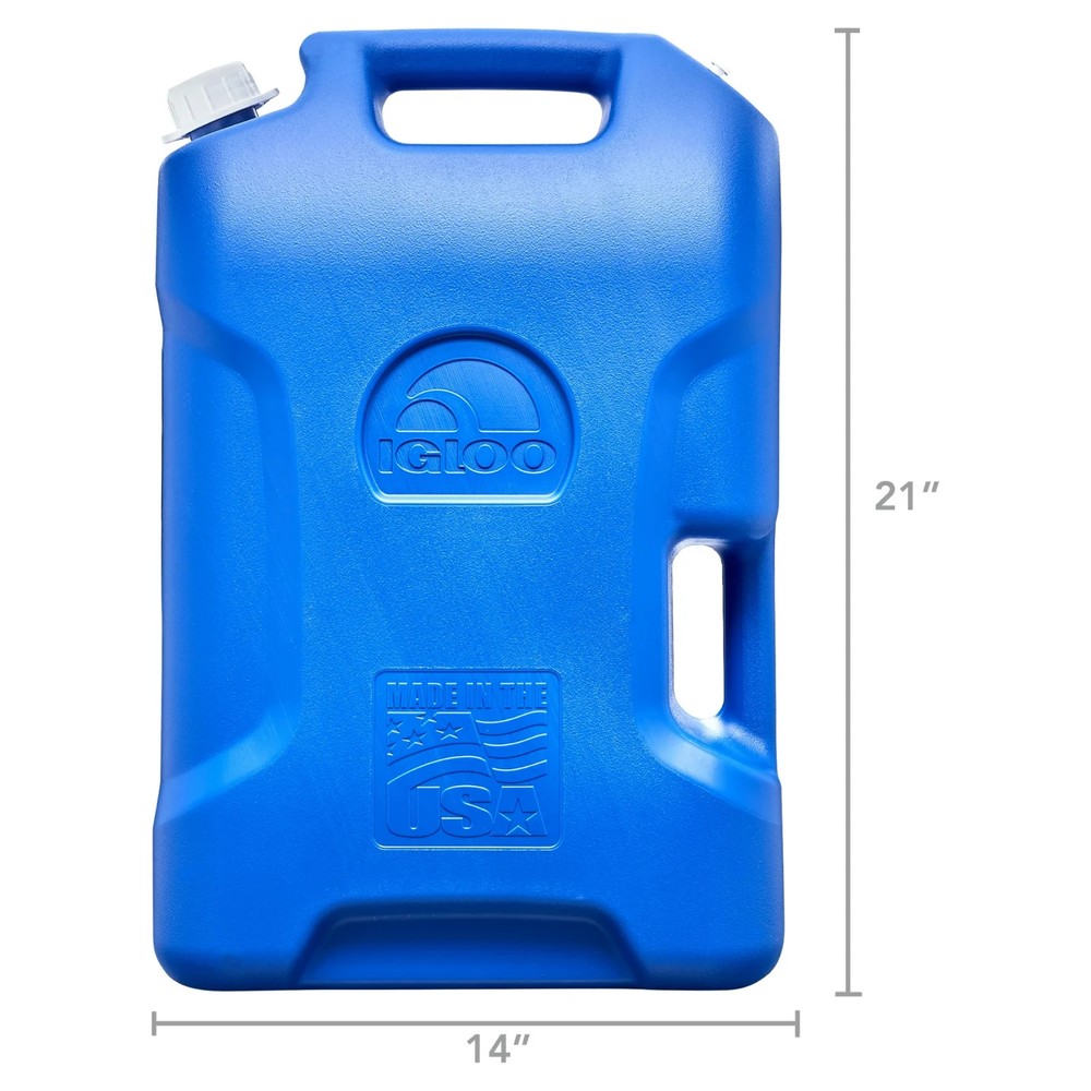 (2 pack) Igloo 6 Gallon Camping Water Storage Container, Blue