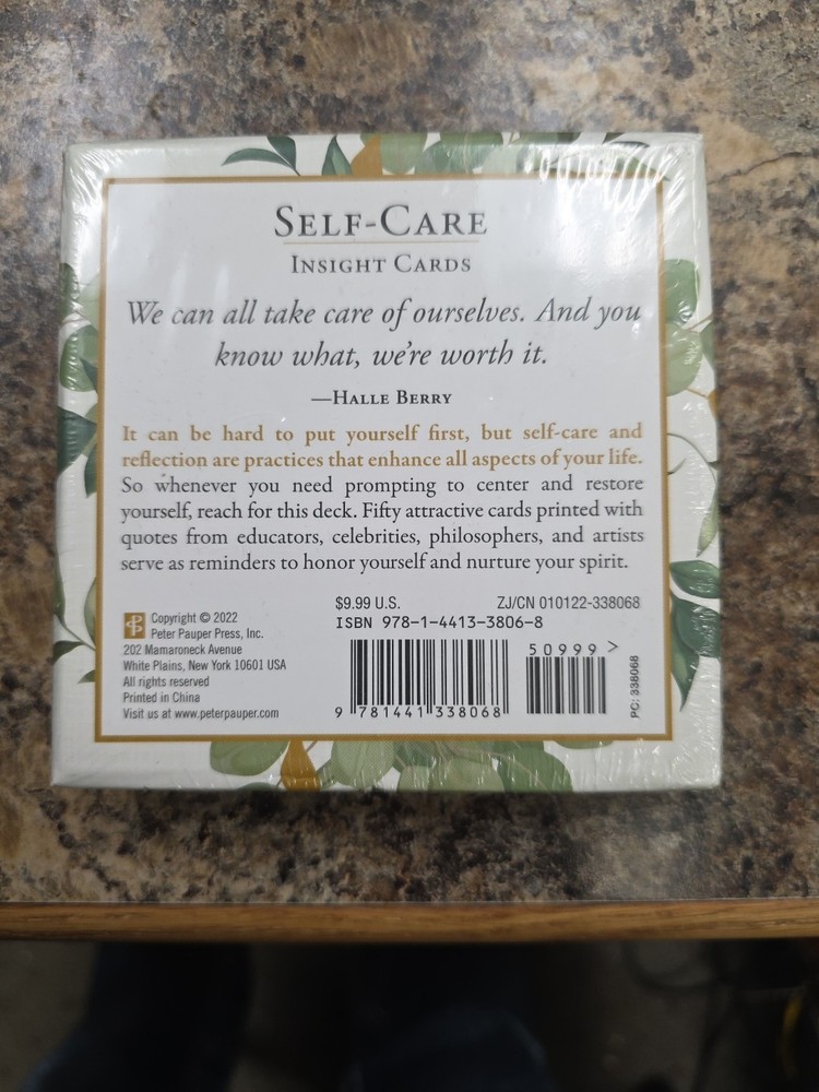 Self-Care Affirming Insight Cards. 50 Pack