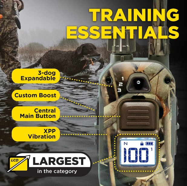 Dogtra 1900X Camouflage Dog Trainer Remote E-Collar 3/4 mi, Tone & XPP Vibration