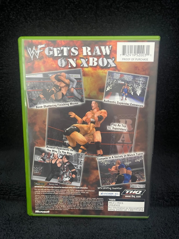 Xbox WWF Raw Game 2002