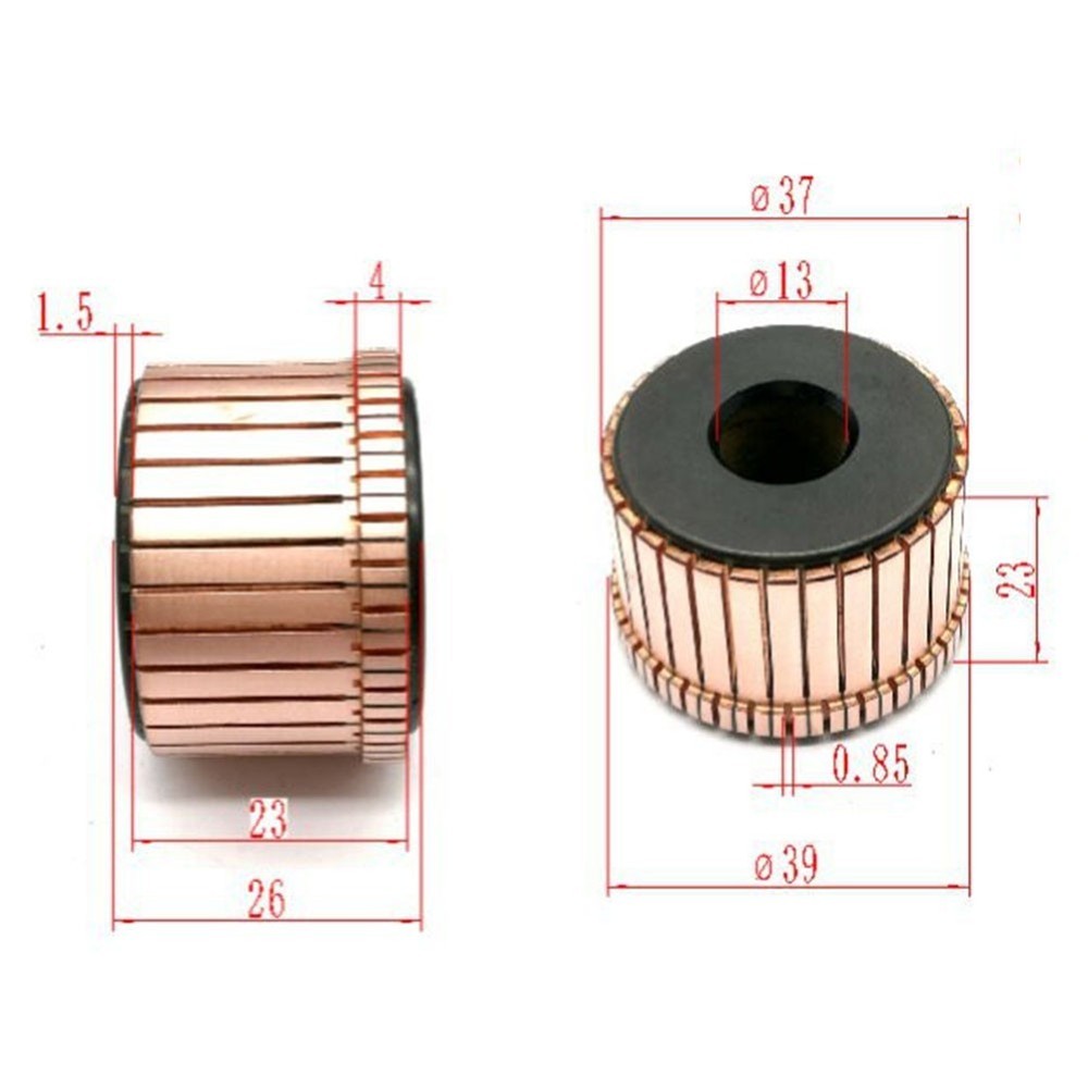Versatile Copper Groove Type Motor Commutator for Various Applications