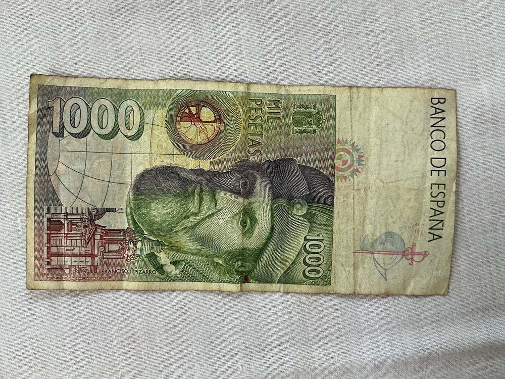 3 x 1992 Spanish 1000 Peseta Notes