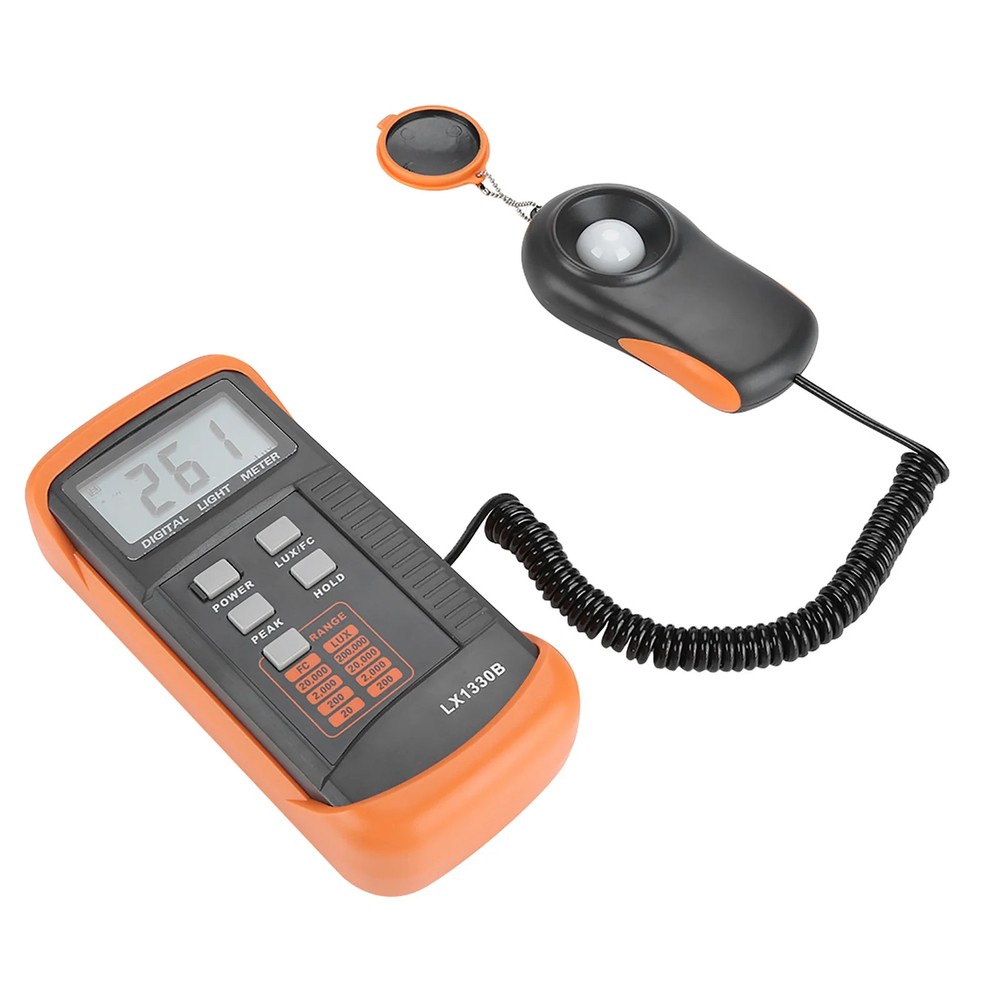 Digital Luxmeter LCD Display Light Meter 0-200,000 Lux Testing Illuminometer