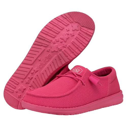 🩷 HEY DUDE ELECTRIC PINK shoes wendy funk mono unisex