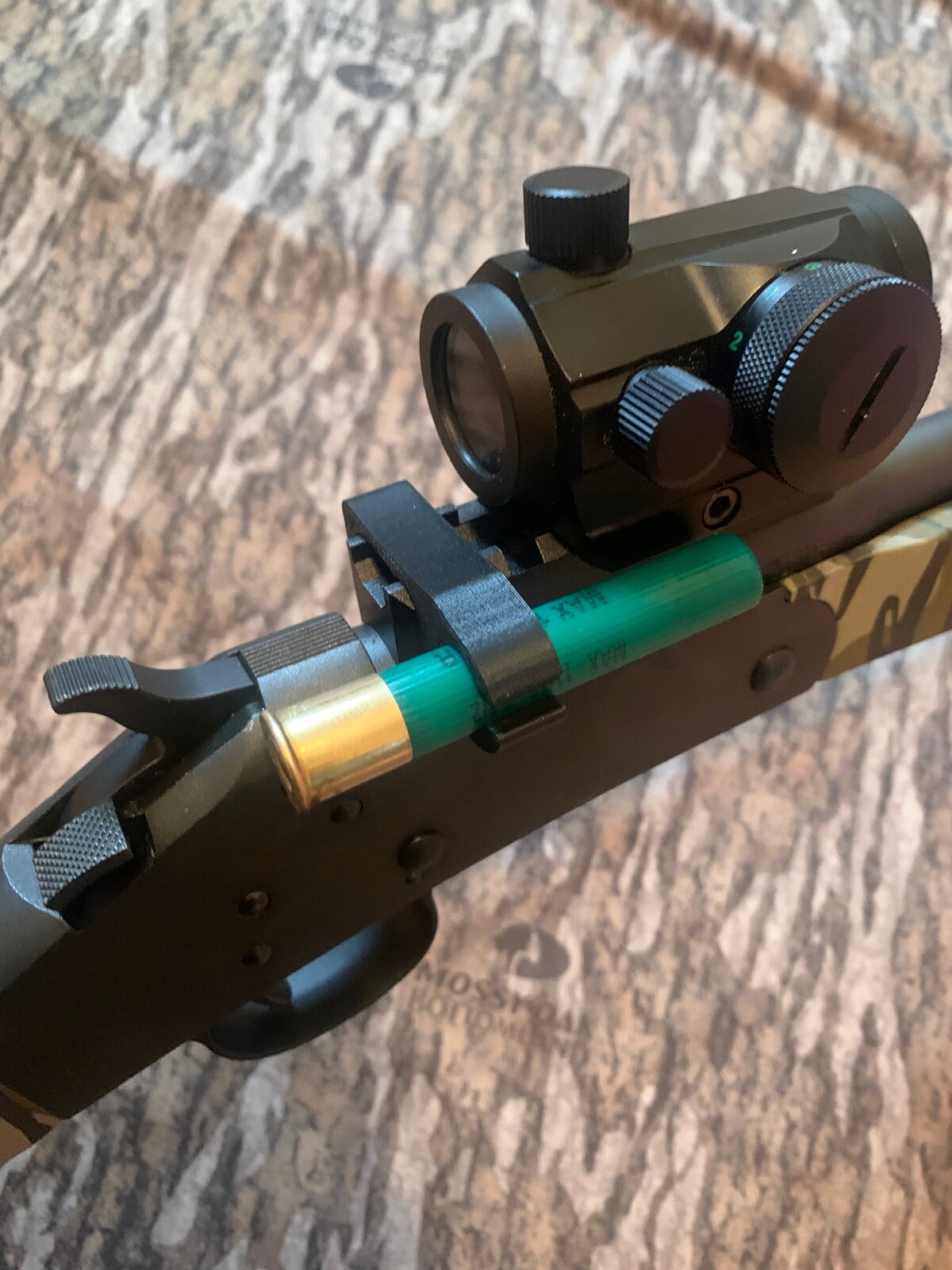 CBO Double-Up - Picatinny Shotgun Shell Mount Stevens 301 Rossi Tuffy CVA Scout