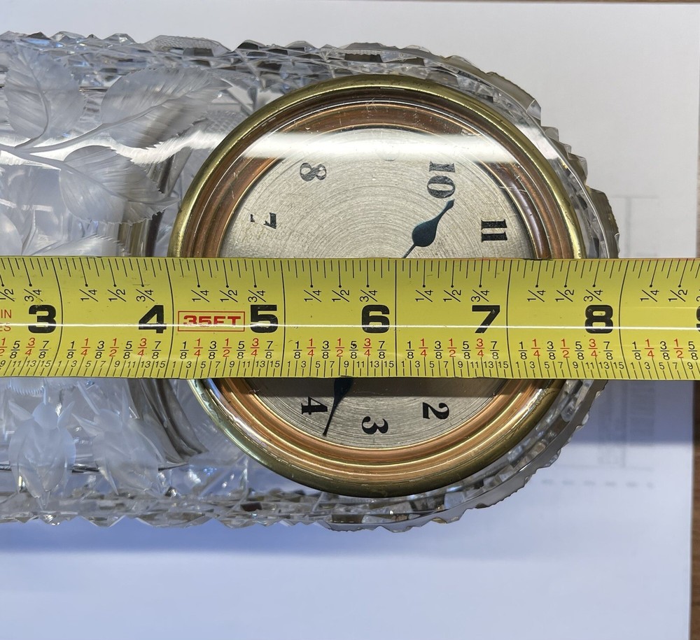 Crystal Glass Clock Mantle/Carriage Clock Movement