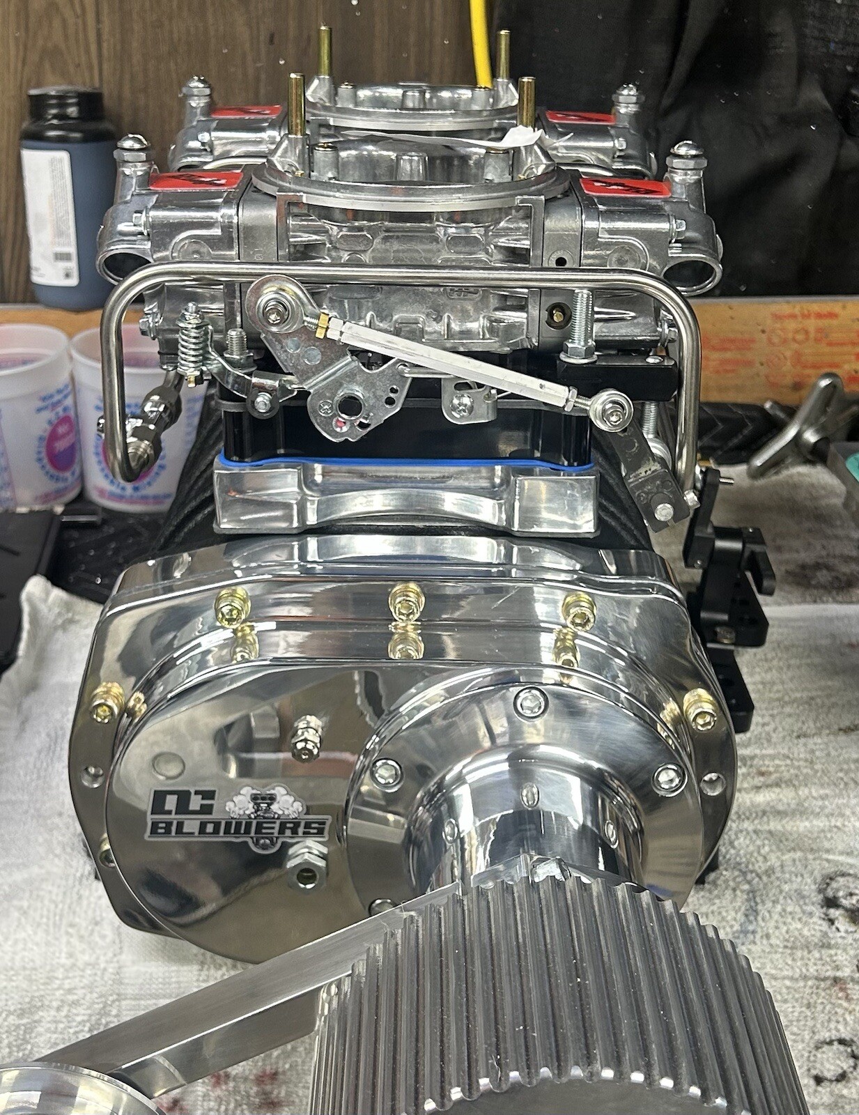 650 - 950 CFM HP BLOWER SUPERCHARGER CARBS W LINE KIT & Linkage Kit 4150 Gas E85