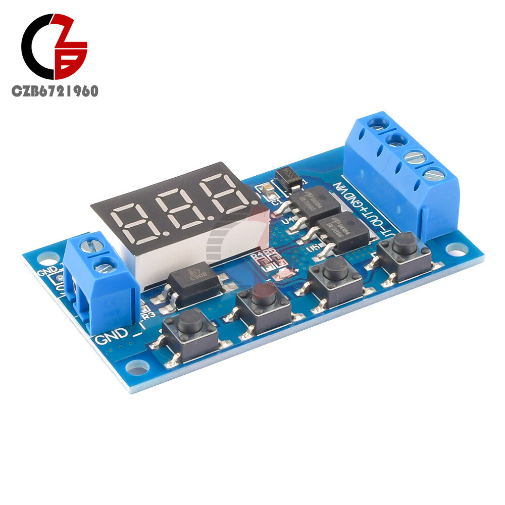 2PCS Trigger Cycle Timer Delay Switch Circuit Board MOS Tube Control Module