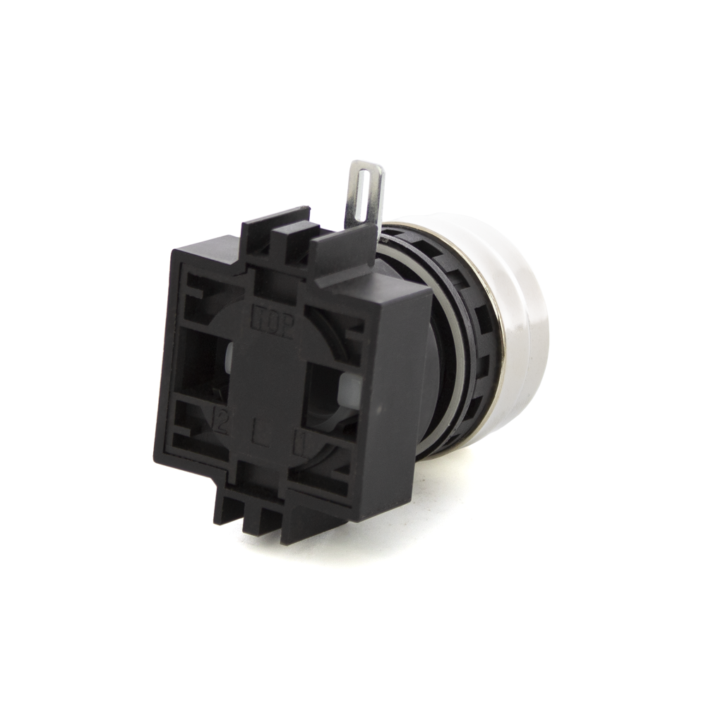 SWITCH OPERATOR, NORMALLY OPEN, FLUSH BUTTON -BLACK