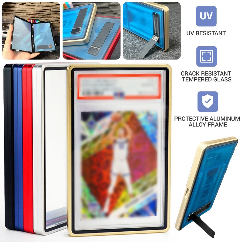 Magnetic Trading Card Holder Case For PSA Graded Card Slab Display Box Protector