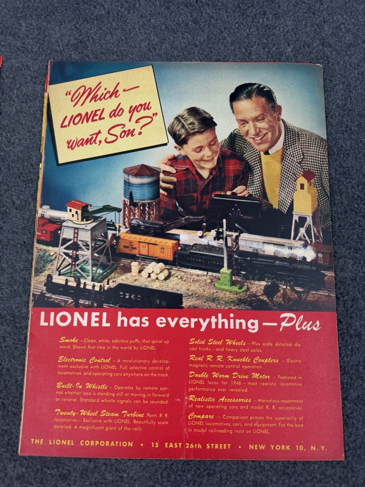 1946 Lionel Model Train Catalog