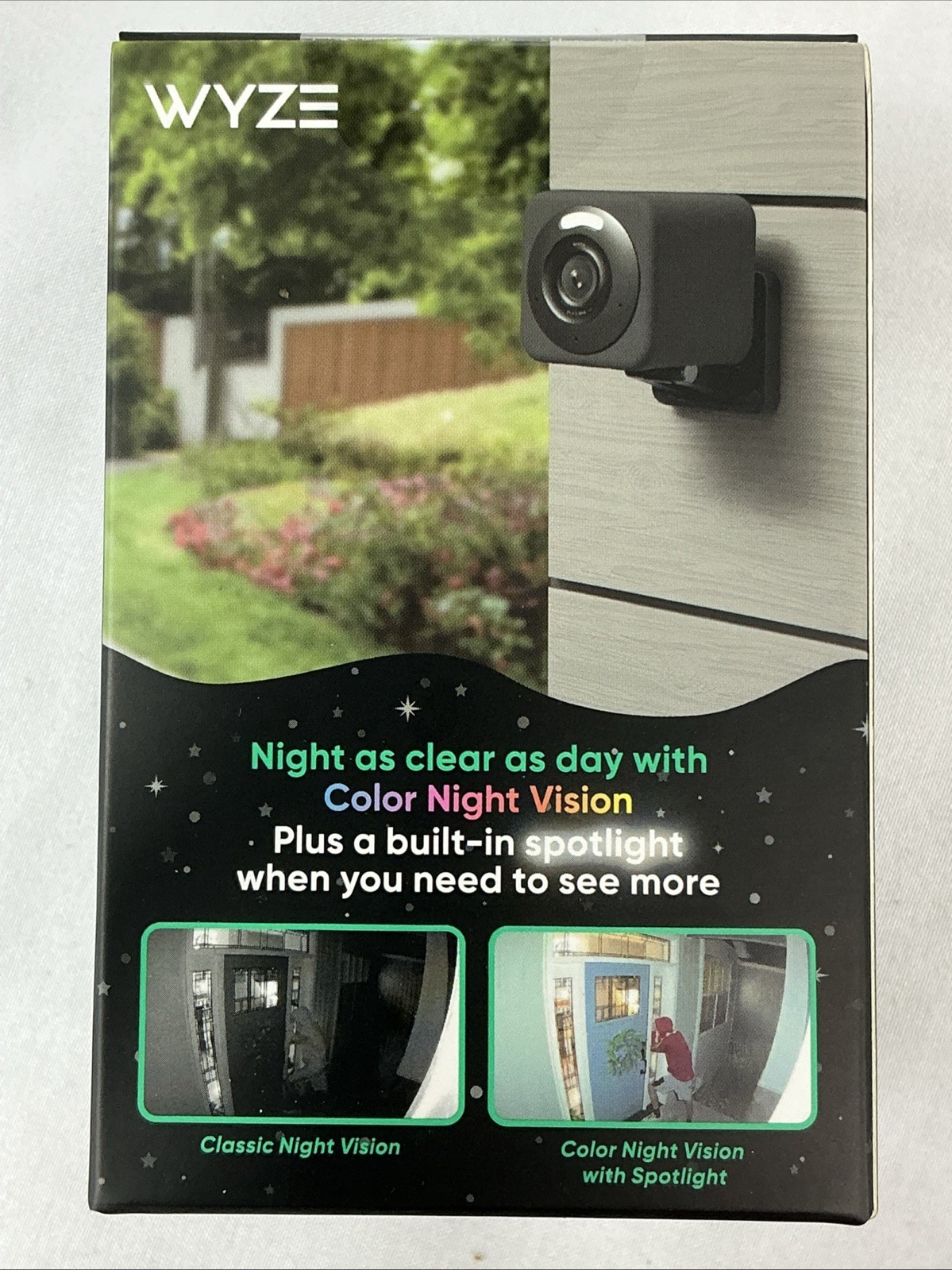 Wyze Cam V4 2.5k WiFi Indoor/Outdoor Wired Security Camera Color Night Vision
