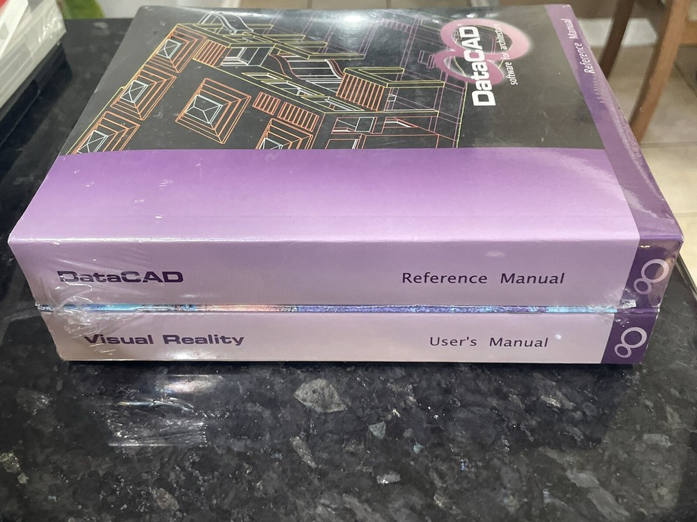 DataCAD 8.5 Manual Set Visual Reality Reference and User Manual Books Sealed
