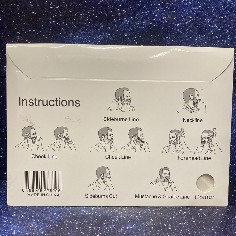 Beard Shaping Template Plus Beard Comb All -In-One Tool