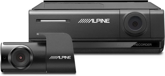 DVR-C320R Alpine Premium 1080P Night Vision Dash Camera Bundle (Front + Rear)