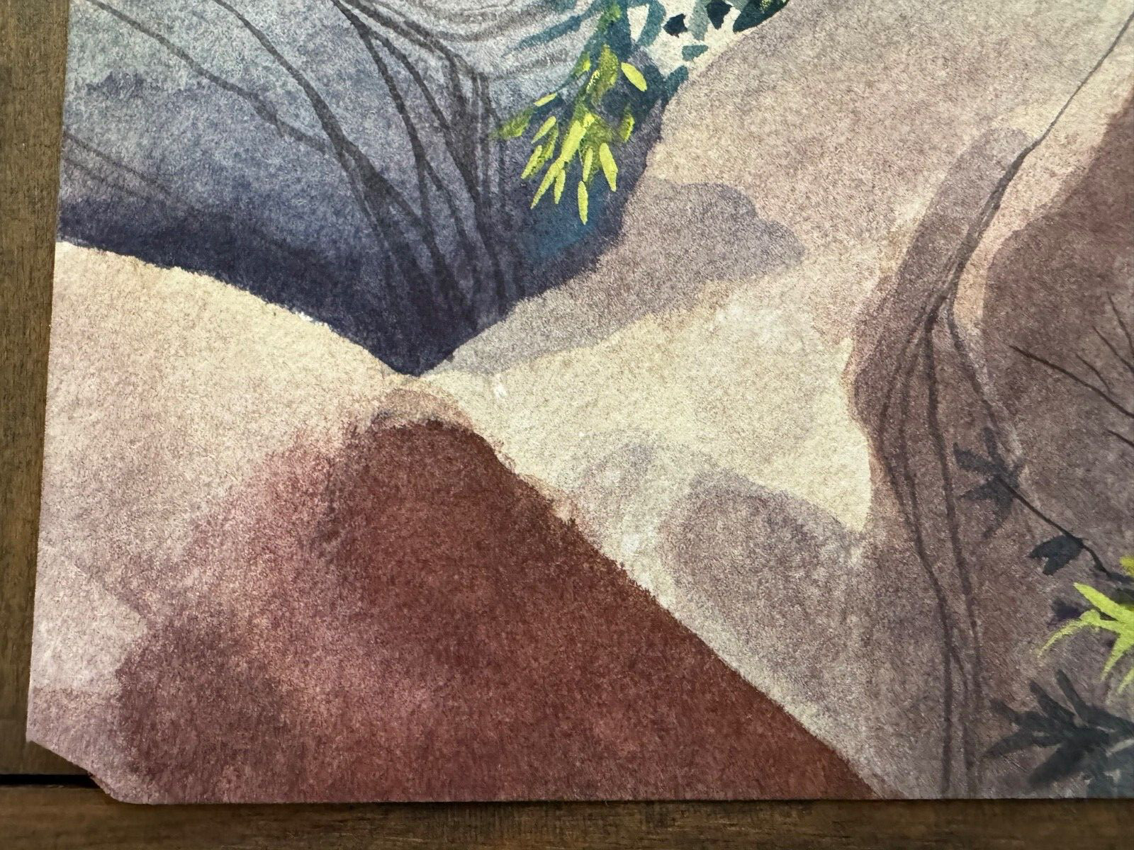 MEL KISHNER SABINO CANYON ORIGINAL SIGNED WATER COLOR PAINTING ON PAPER 22"X15"