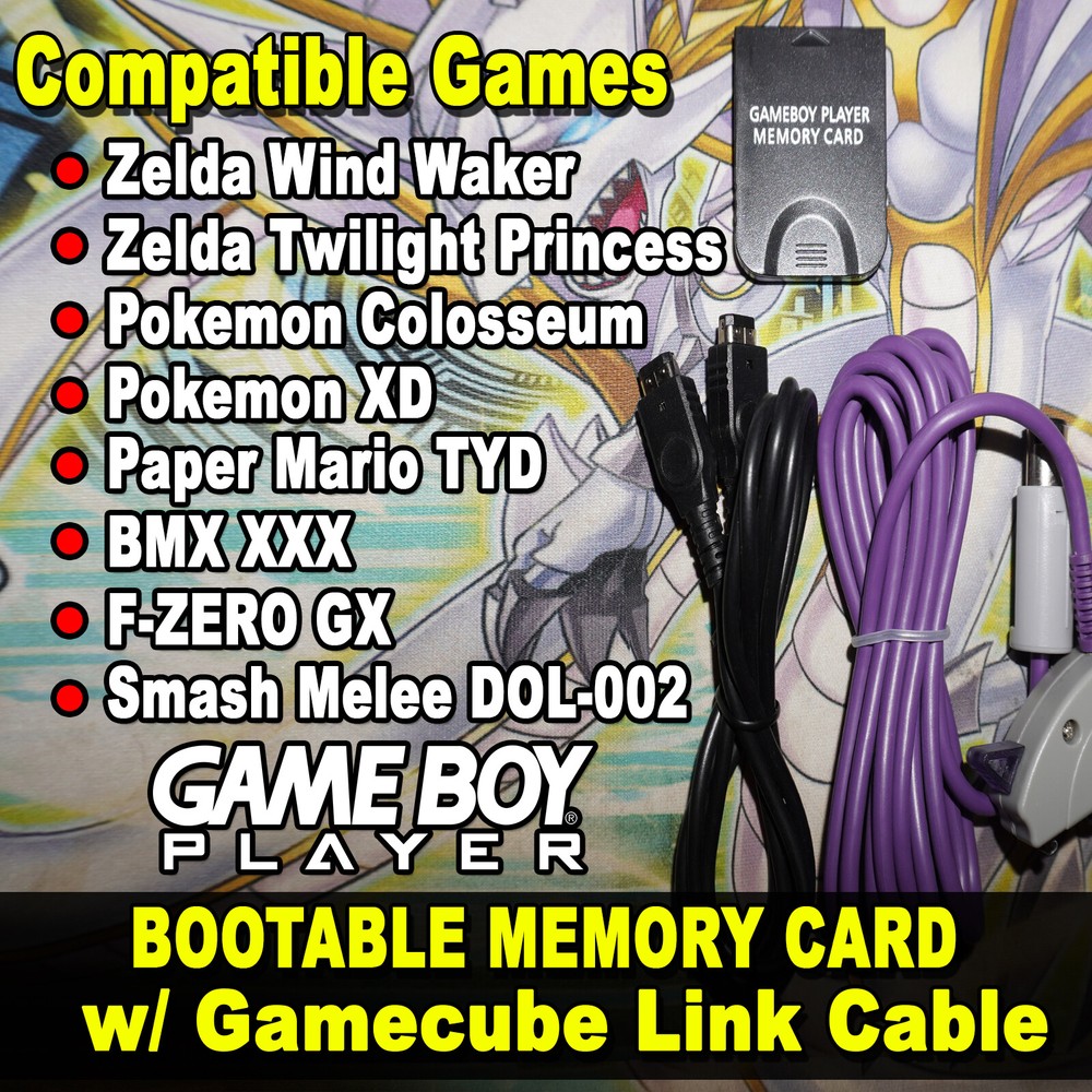 GameBoy Player GameCube Boot Disc Replacement Memory Card