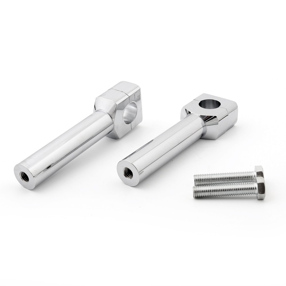 6" Motorcycle Handlebar Handle Riser Set Fit For 1" Bar Chrome A