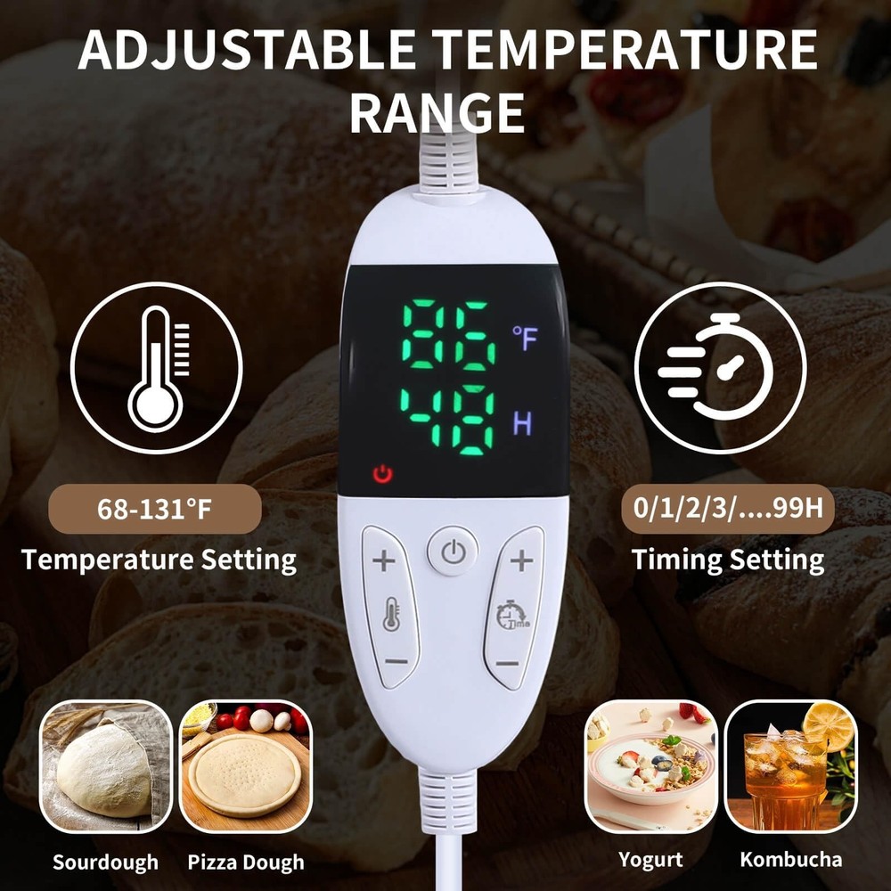 Folding Bread Proofing Box 68-131℉ Temp Control & 99H Timer, Wanbaker Doug