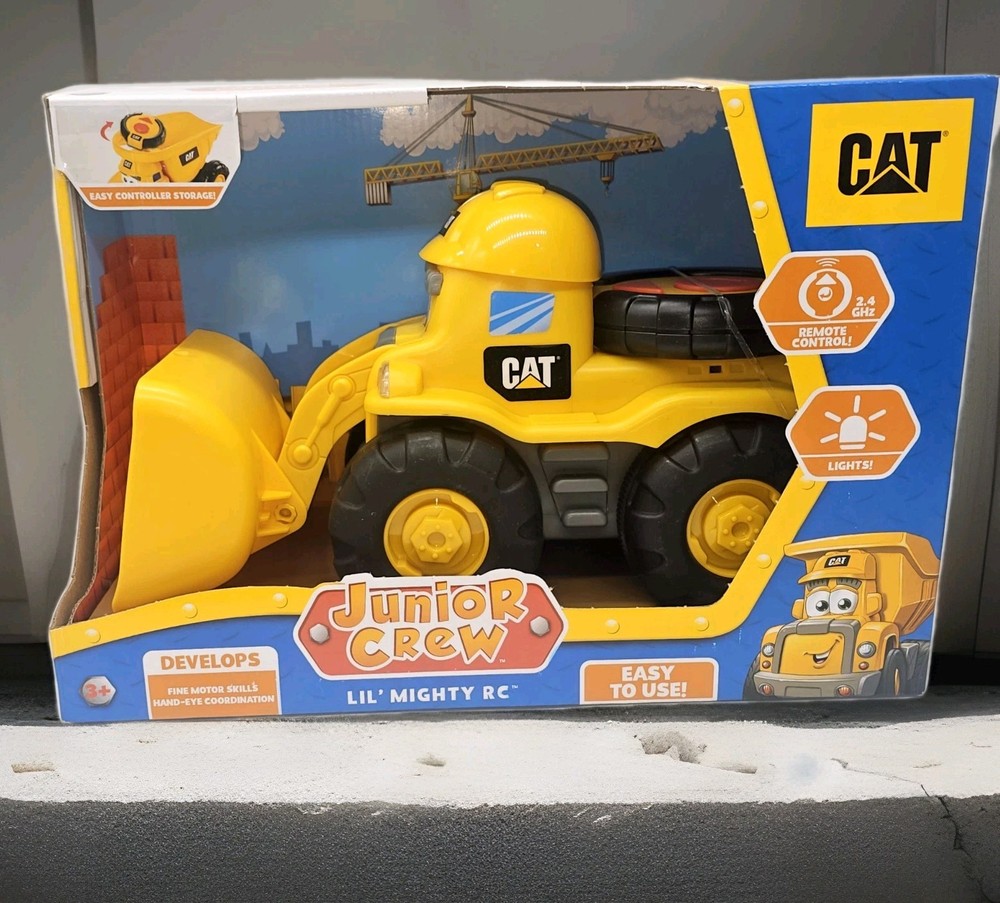 Cat Junior Crew Lil' Mighty RC Remote Control Front Loader Construction Toy