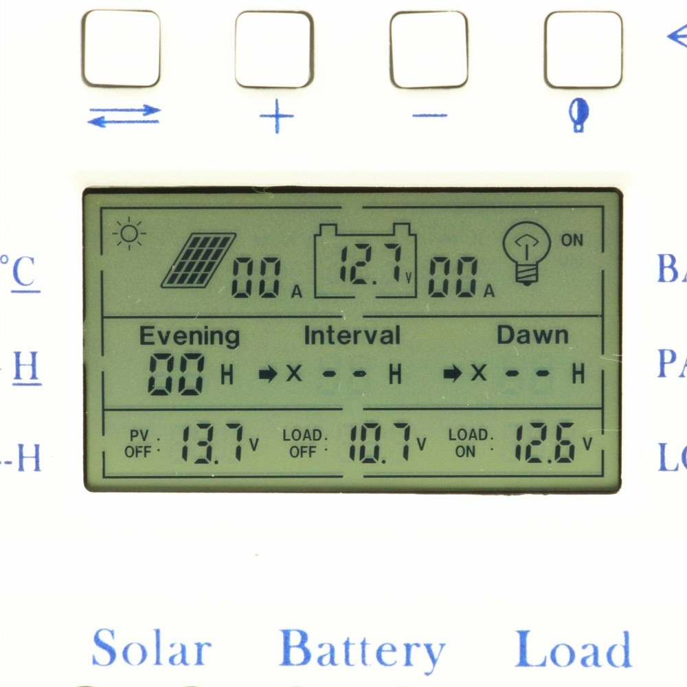 MPPT Solar Panel Regulator LCD 10A-80A 12V/24V Charge Controller 3 Timer