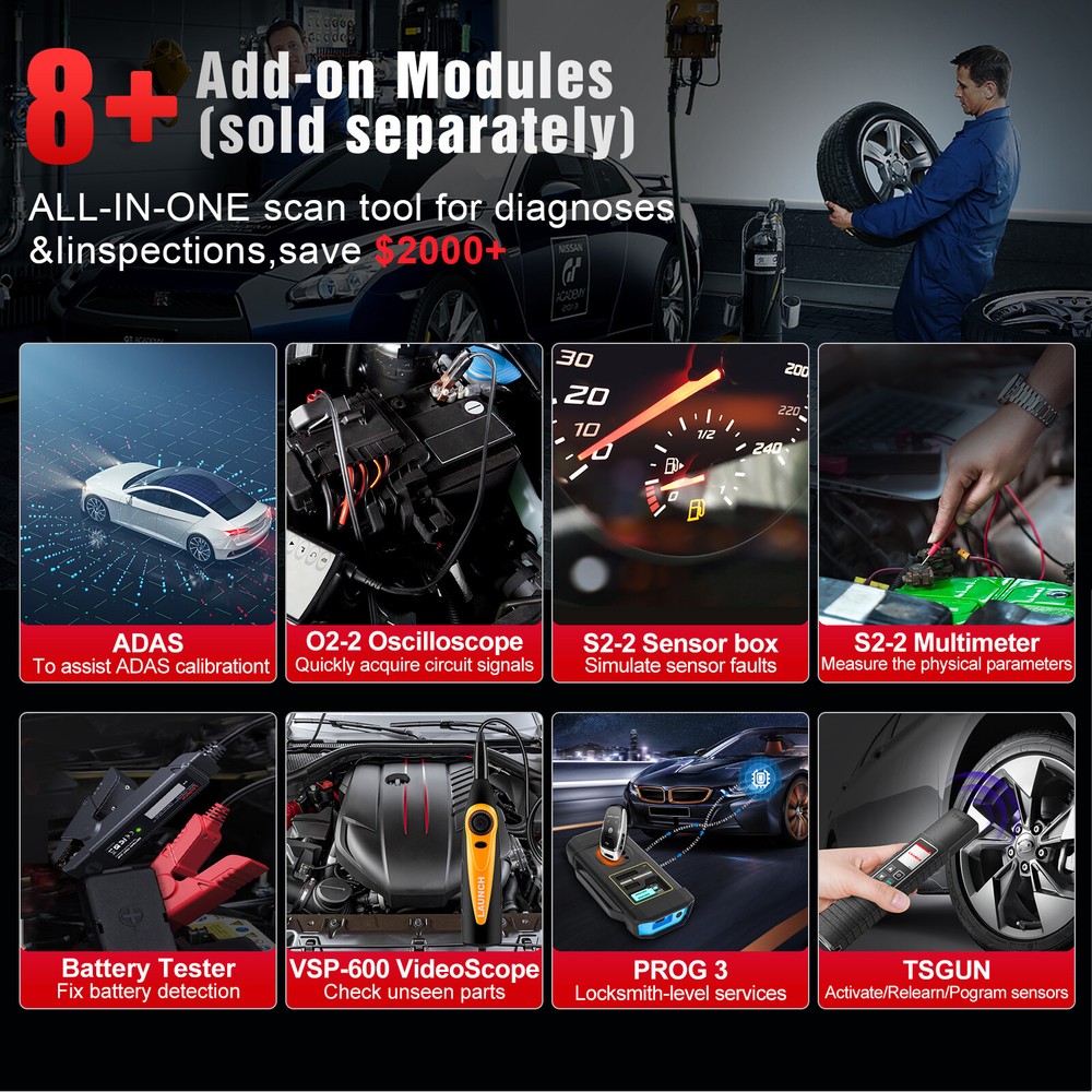 2024 LAUNCH X431 PRO TT Bidirectional Key Coding OBD Scanner Car Diagnostic Tool