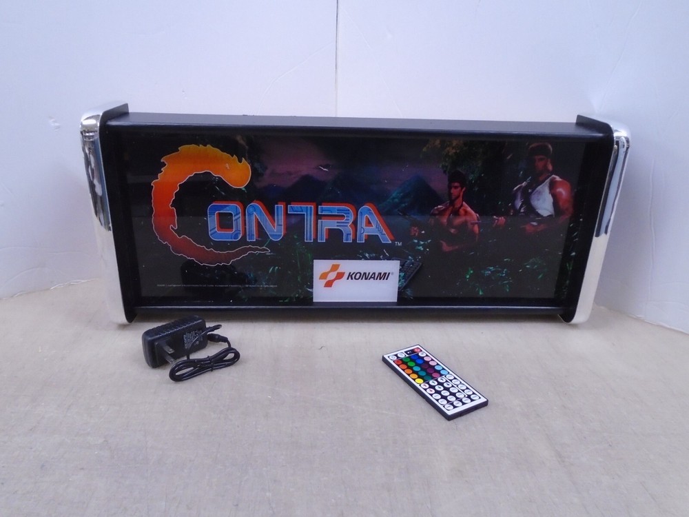 Contra Marquee Game/Rec Room LED Display light box