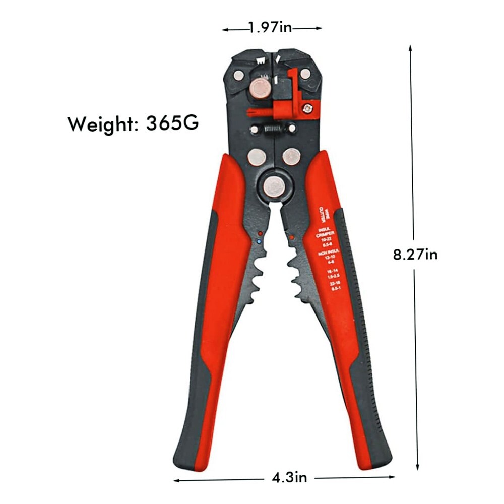 3 in 1 Automatic Self-Adjusting Insulation Wire Stripper Crimping Tool Cutter