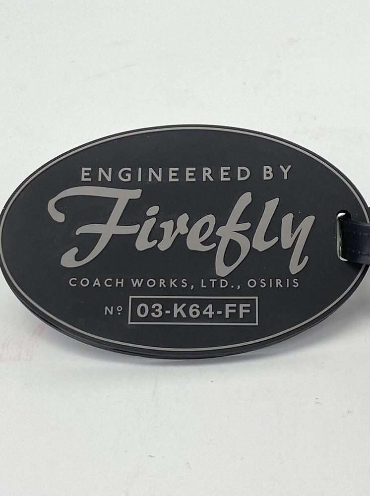 Firefly Luggage Tag Engineered by Firefly Serenity Loot Crate 4”