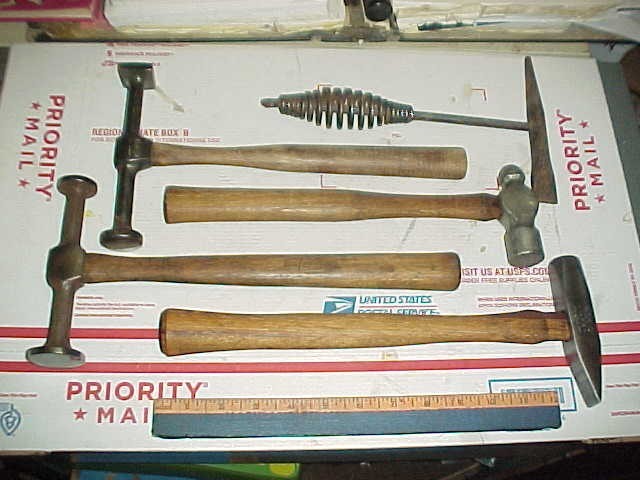 Auto Body (5) Hammers & Welder's Pick Shop Dolly Tools All Good Cond.
