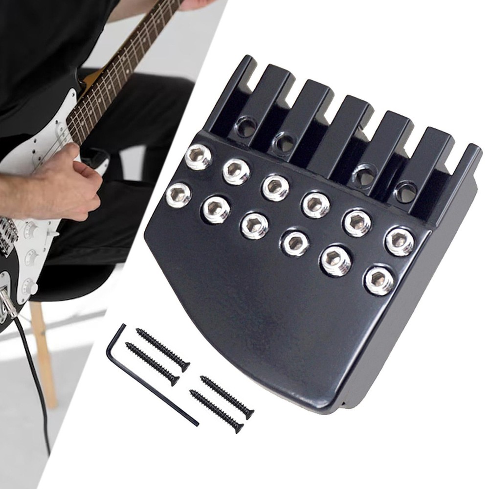 Headless Guitar Bridge Nut 6 String Guitar Locking Nut