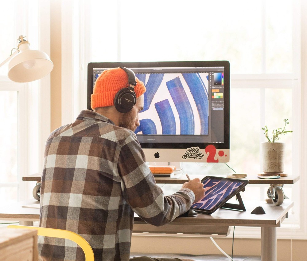 DraftTable V2 for iPad (Full Kit) : Rock-Solid & Adjustable | Stand Holder Do...