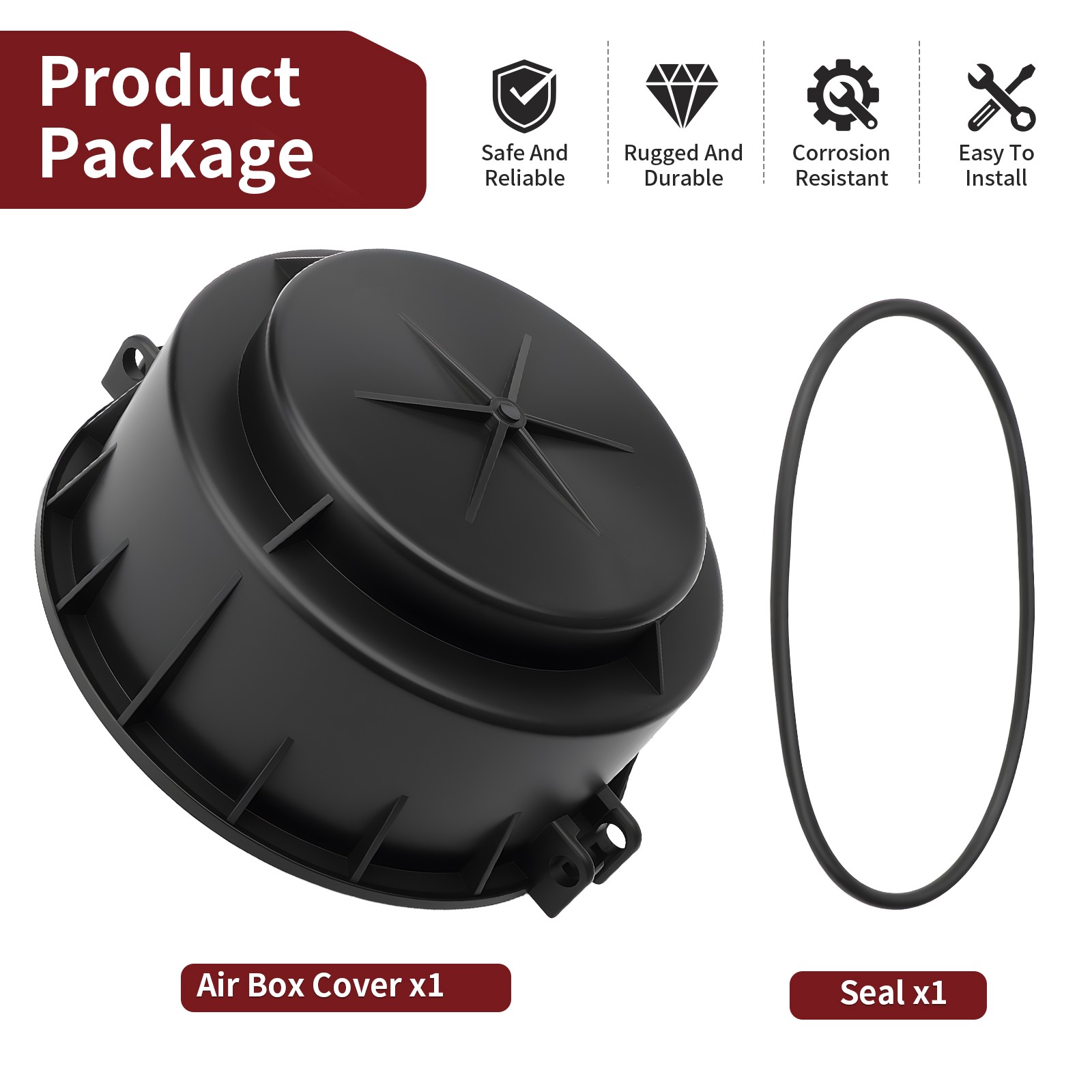 Air Box Cover w/ Seal For Polaris Ranger 400 500 700 800 Crew XP 5436699 5812964