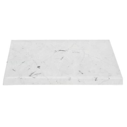 HUBERT Marble Melamine Replacement Top for Rectangular Riser - 10 1/2"L x 6