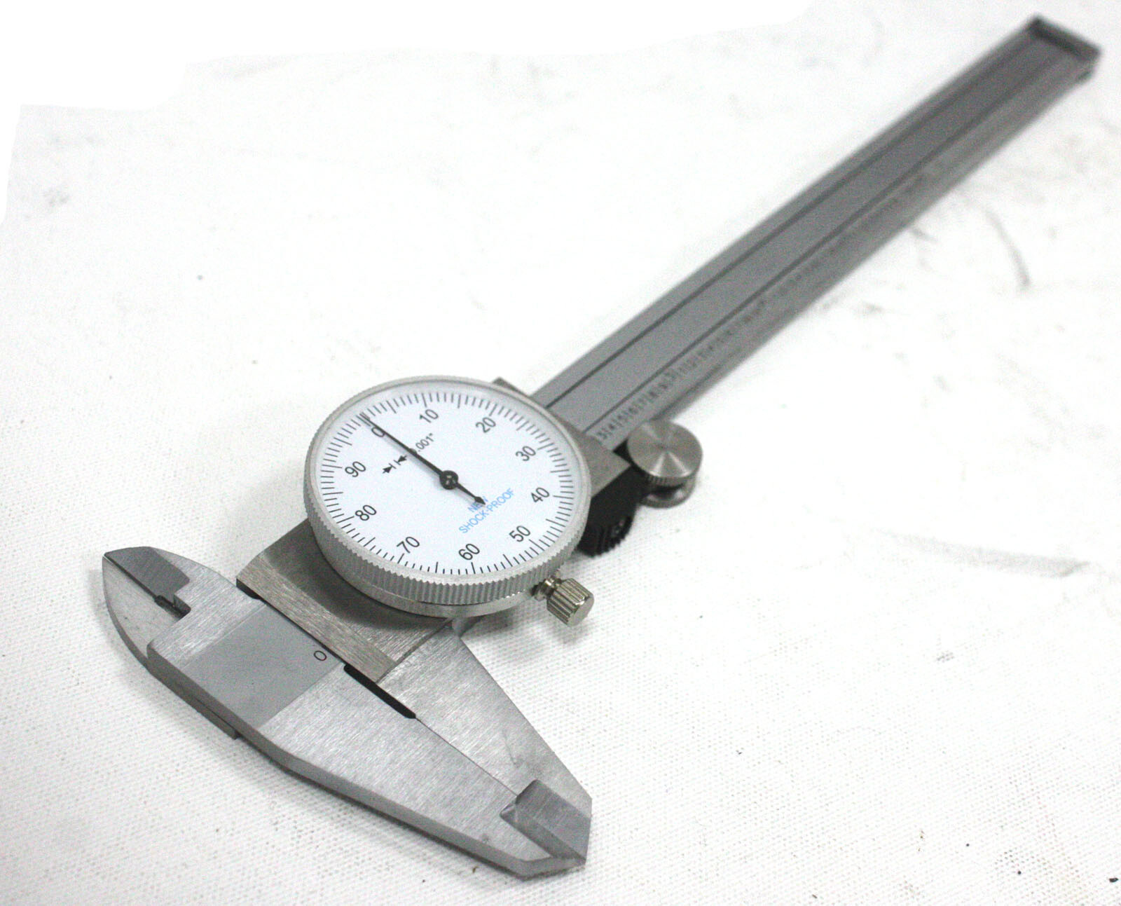 6" DIAL CALIPER STAINLESS STEEL SHOCKPROOF GAUGE .001" OF ONE INCH. FREE SHIP US