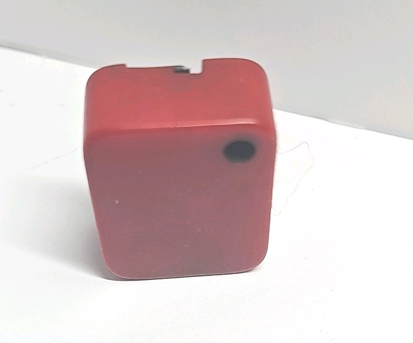 Vintage Red Bakelite Pencil Sharpener Rectangle Small