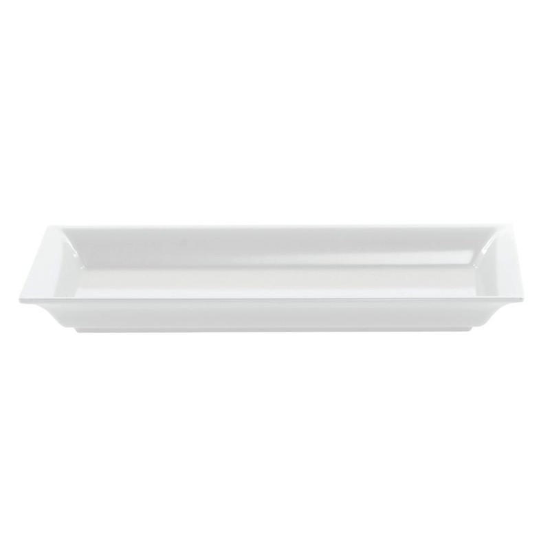 Durable Melamine Rectangular Platter Serving Display Easy Clean Dishwasher Safe