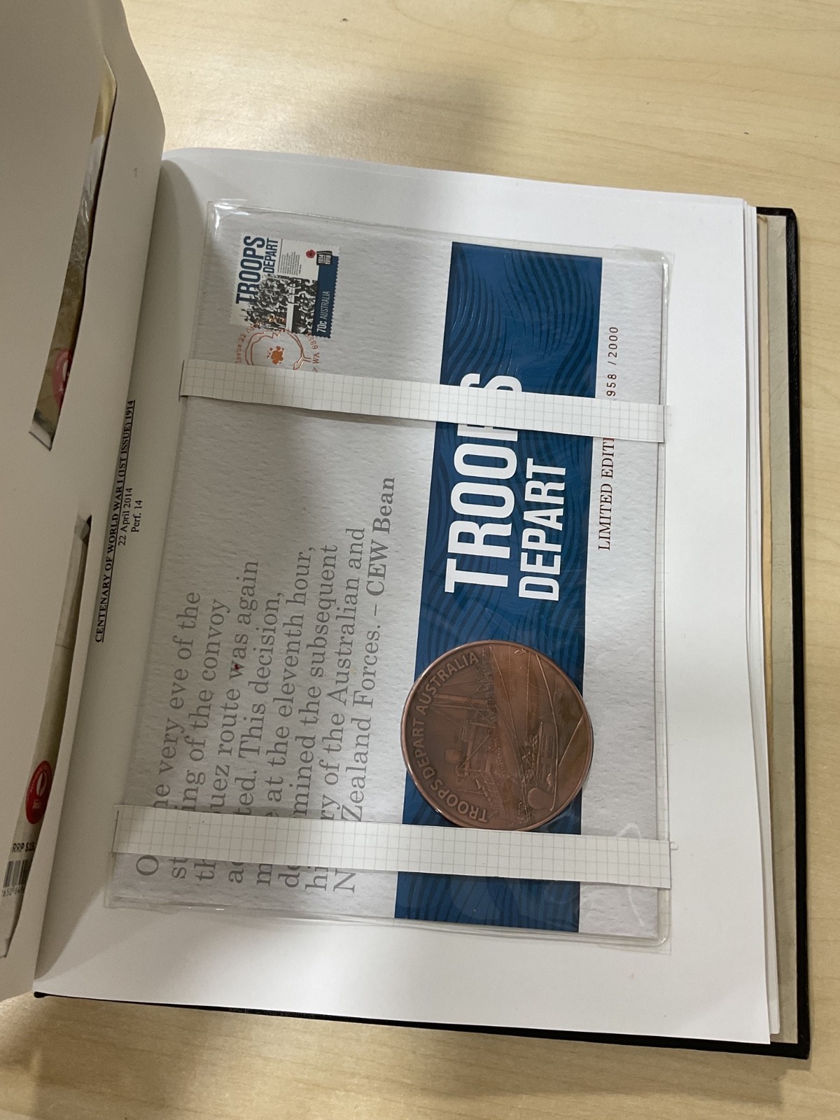 Australian stamps, coin covers + presentation pack. 2014. Album. G/127