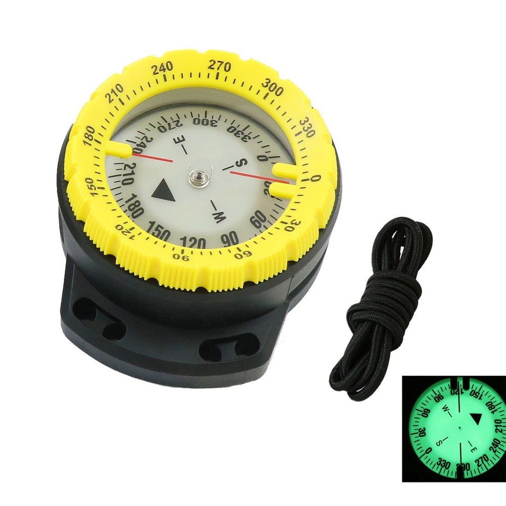 50M Underwater Diving Compass Luminous Dive Wrist Compass Waterproof BOTN